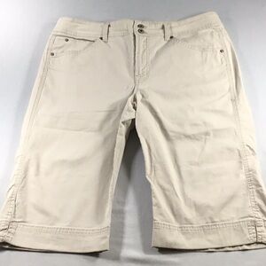 Bandolino‎ Size 14 Summer Classic Style Stone Colored Capris Neutral Stretchy